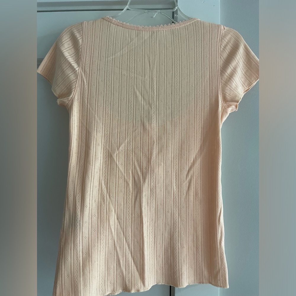 Doen Pointelle Tee - Picture 3 of 5